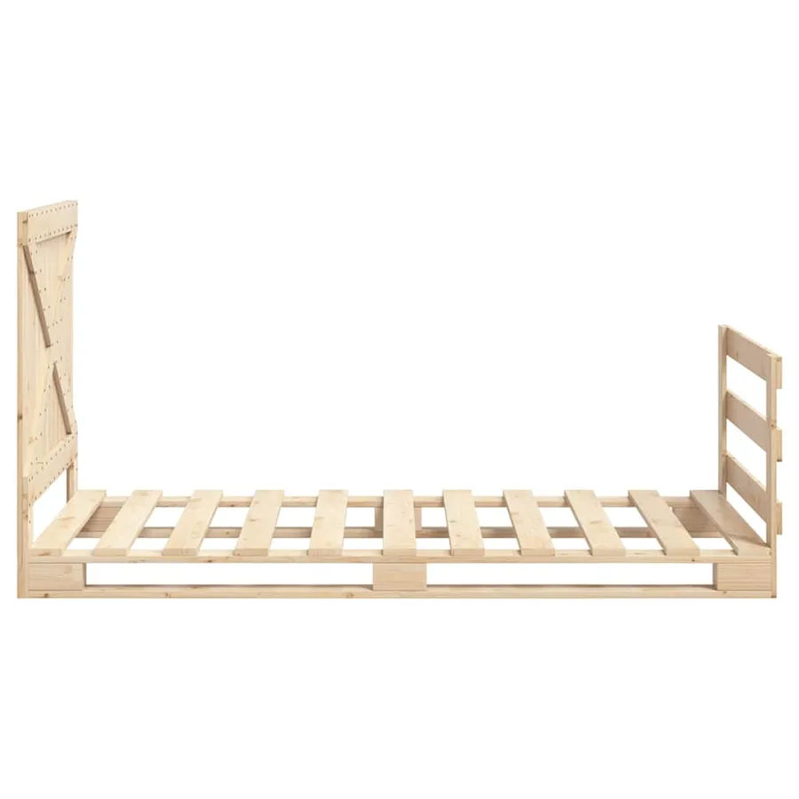 Cadre de lit sans matelas avec tête de lit 100x200 cm - 8