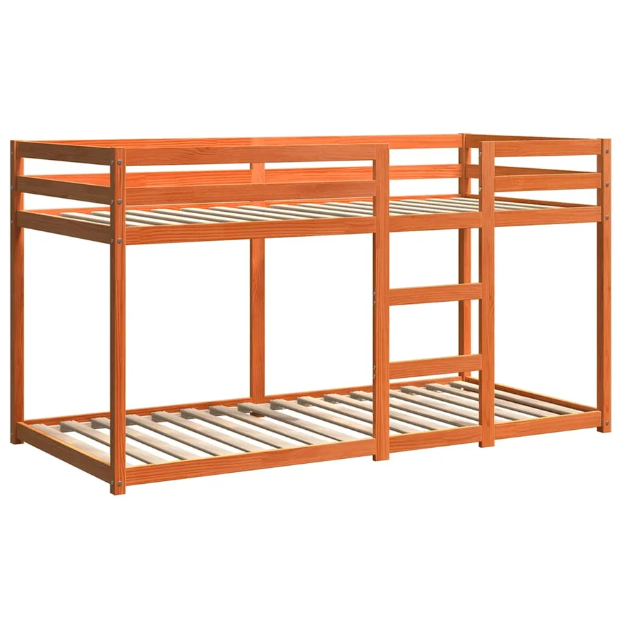 Lit superposé sans matelas cire marron 80x200 cm pin massif - 3