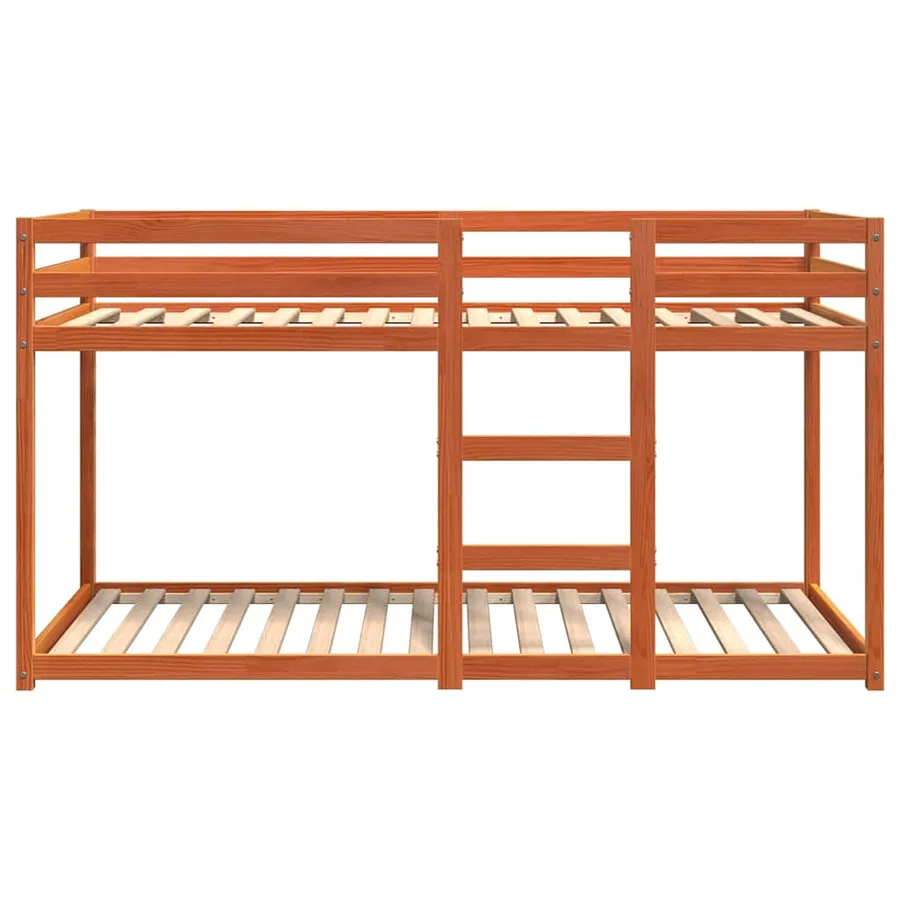 Lit superposé sans matelas cire marron 80x200 cm pin massif - 4