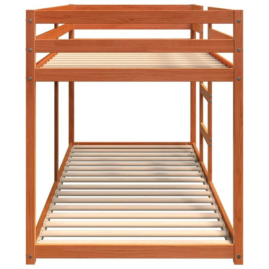 Lit superposé sans matelas cire marron 80x200 cm pin massif - 5