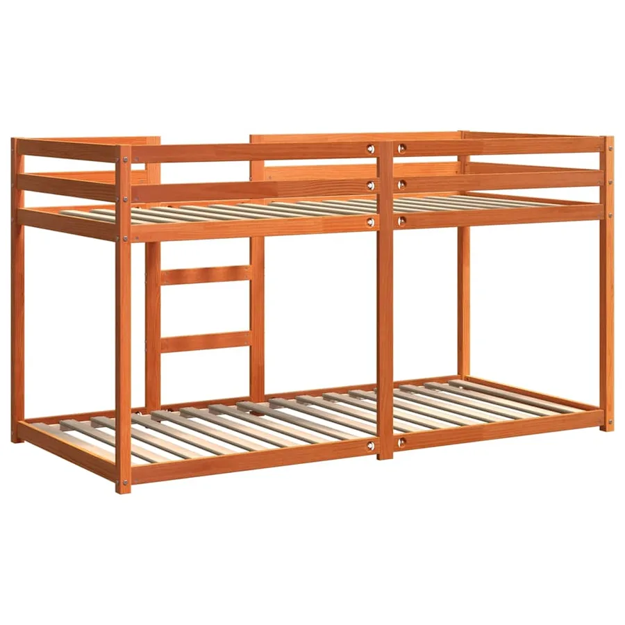 Lit superposé sans matelas cire marron 80x200 cm pin massif - 6