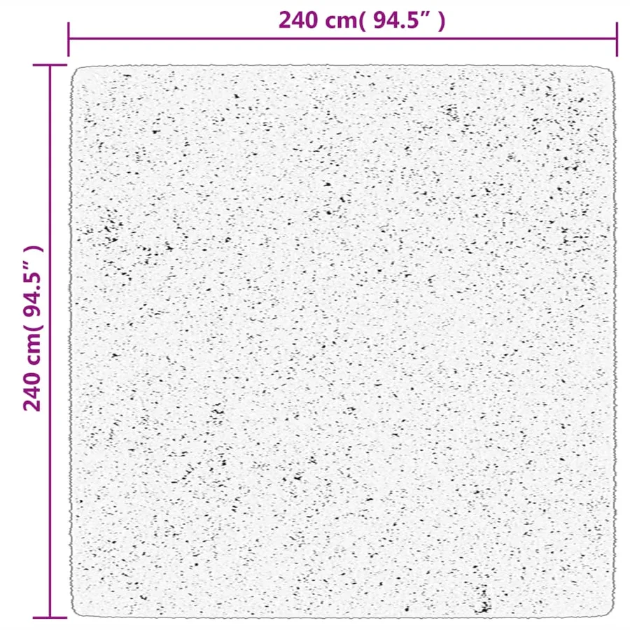 Tapis OVIEDO à poils courts anthracite 240x240 cm - 10