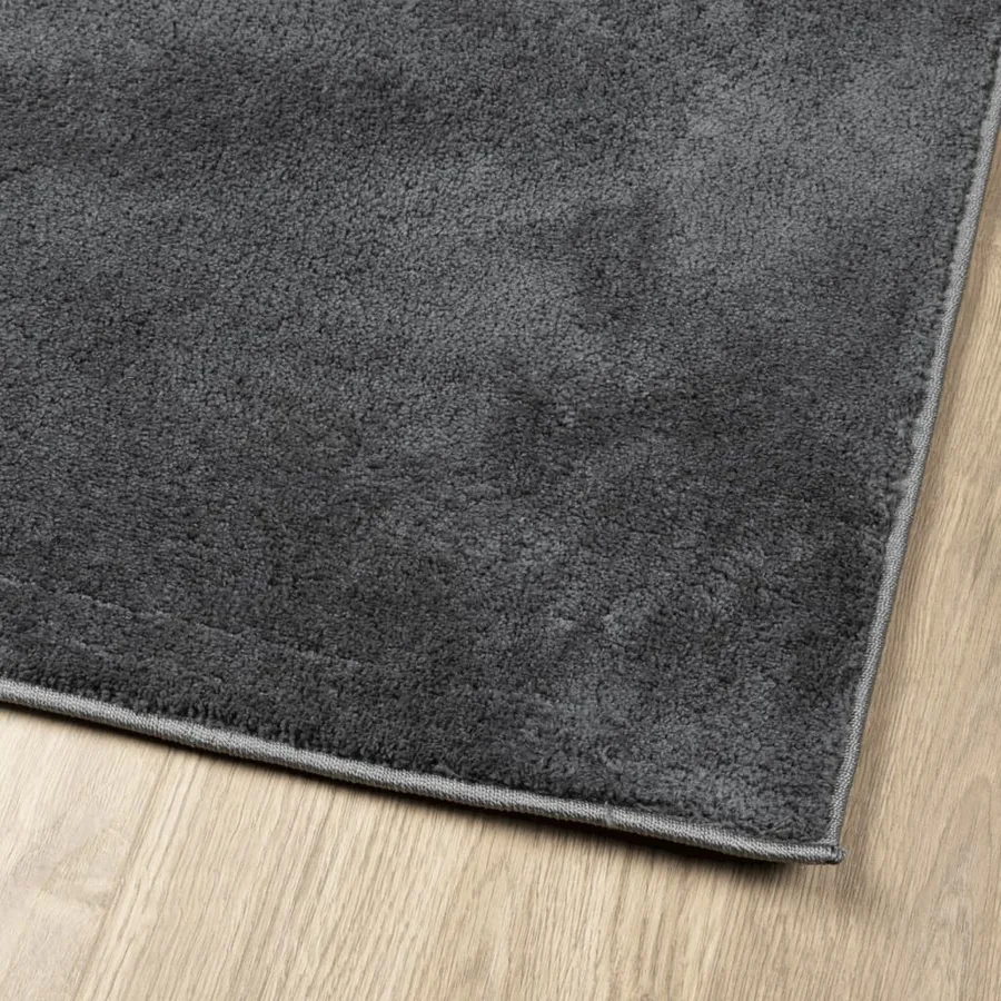 Tapis OVIEDO à poils courts anthracite 240x240 cm - 4