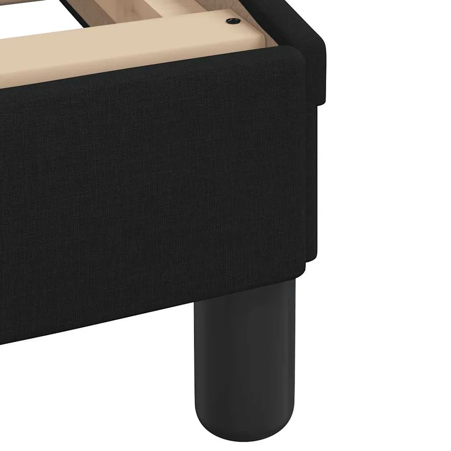 Cadre de lit Dover noir 100x200 cm tissu - 7