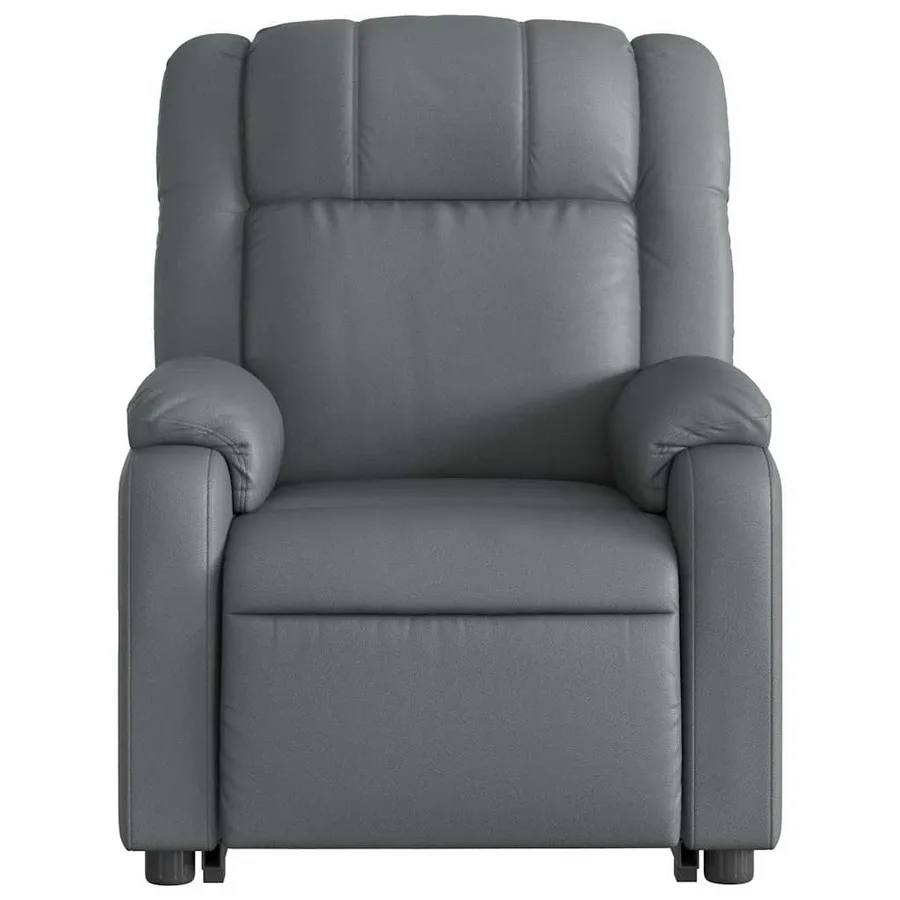Fauteuil inclinable de massage Gris Similicuir - 9