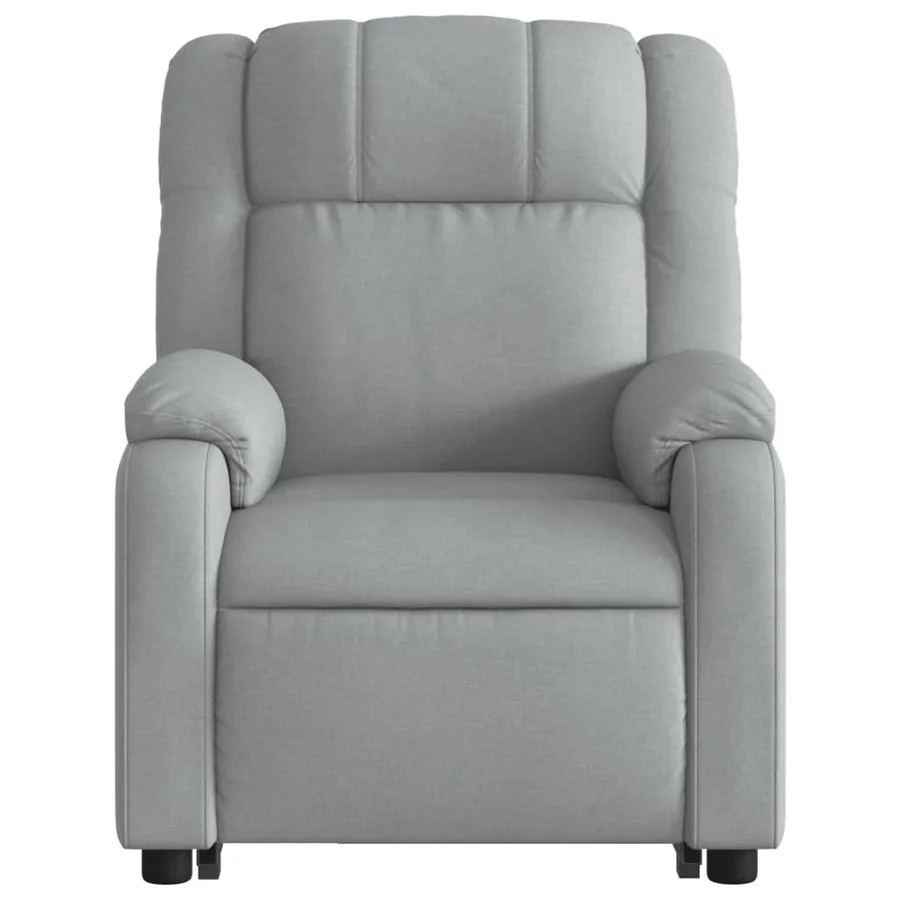 Fauteuil inclinable électrique gris clair tissu - 9