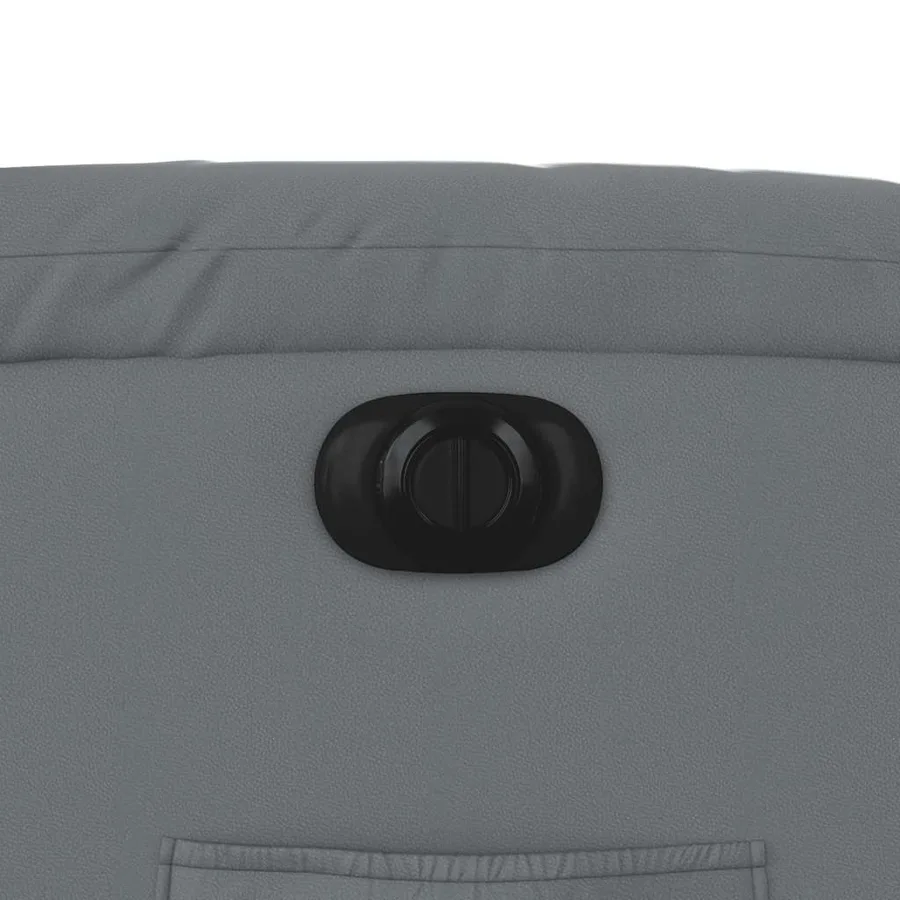 Fauteuil inclinable de massage électrique gris similicuir - 13