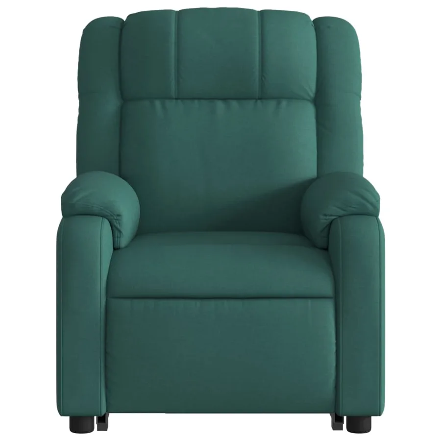 Fauteuil inclinable électrique vert foncé tissu - 9