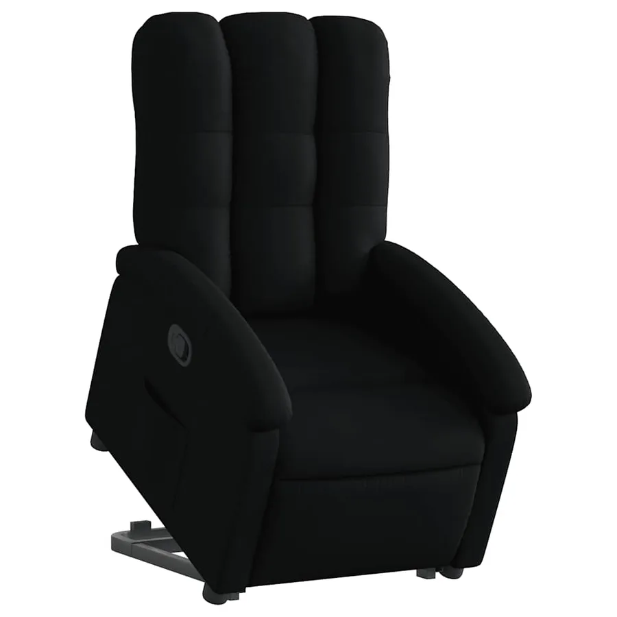 Fauteuil inclinable noir tissu - 3