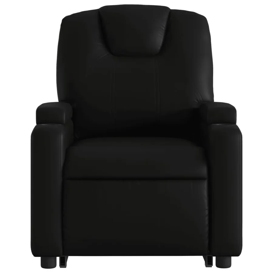 Fauteuil inclinable de massage Noir Similicuir - 9