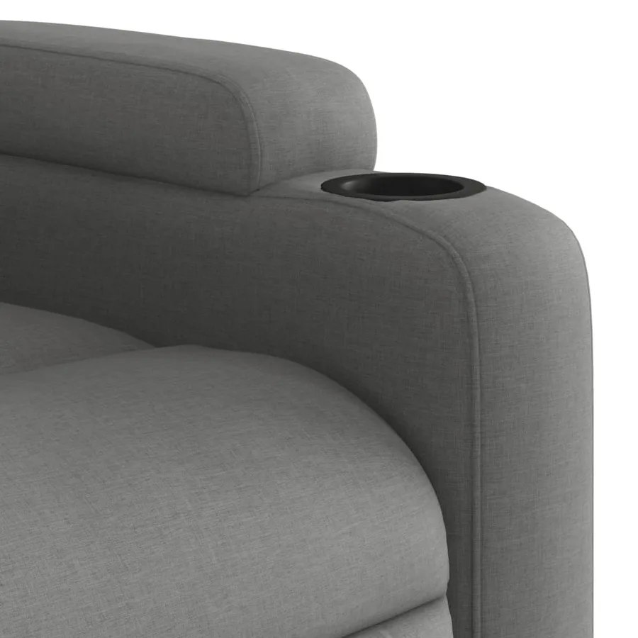 Fauteuil inclinable électrique gris foncé tissu - 12