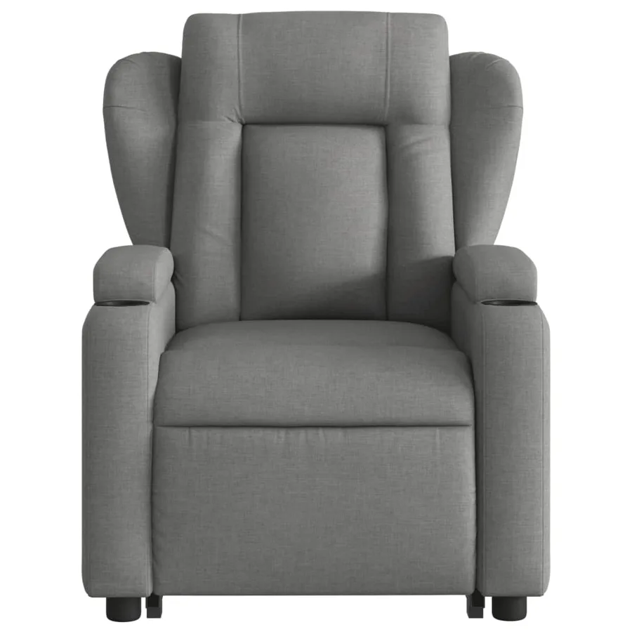 Fauteuil inclinable électrique gris foncé tissu - 9