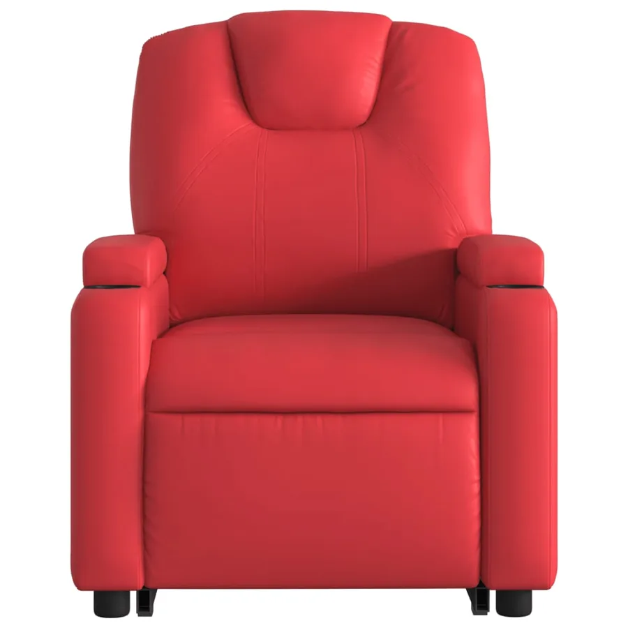 Fauteuil inclinable Rouge Similicuir - 9