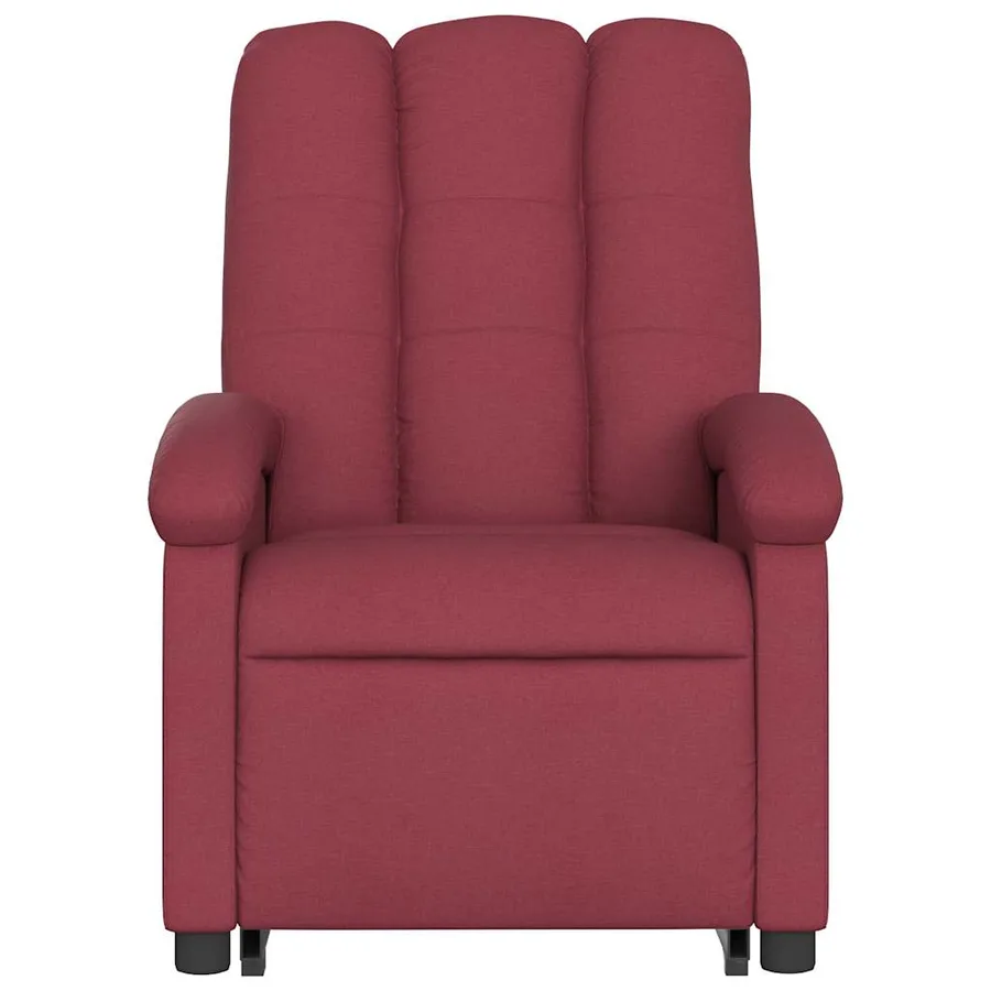 Fauteuil inclinable de massage Rouge bordeaux Tissu - 9