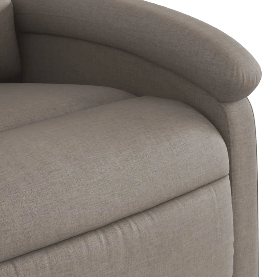 Fauteuil inclinable de massage électrique Taupe Tissu - 12
