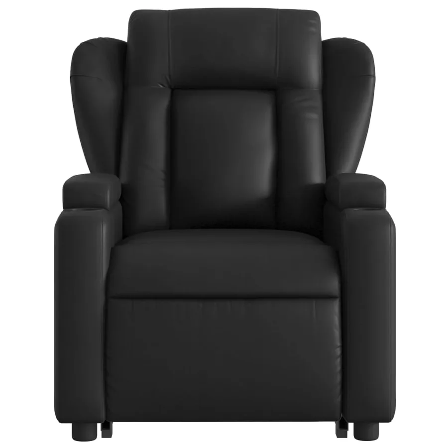 Fauteuil inclinable électrique noir similicuir - 9