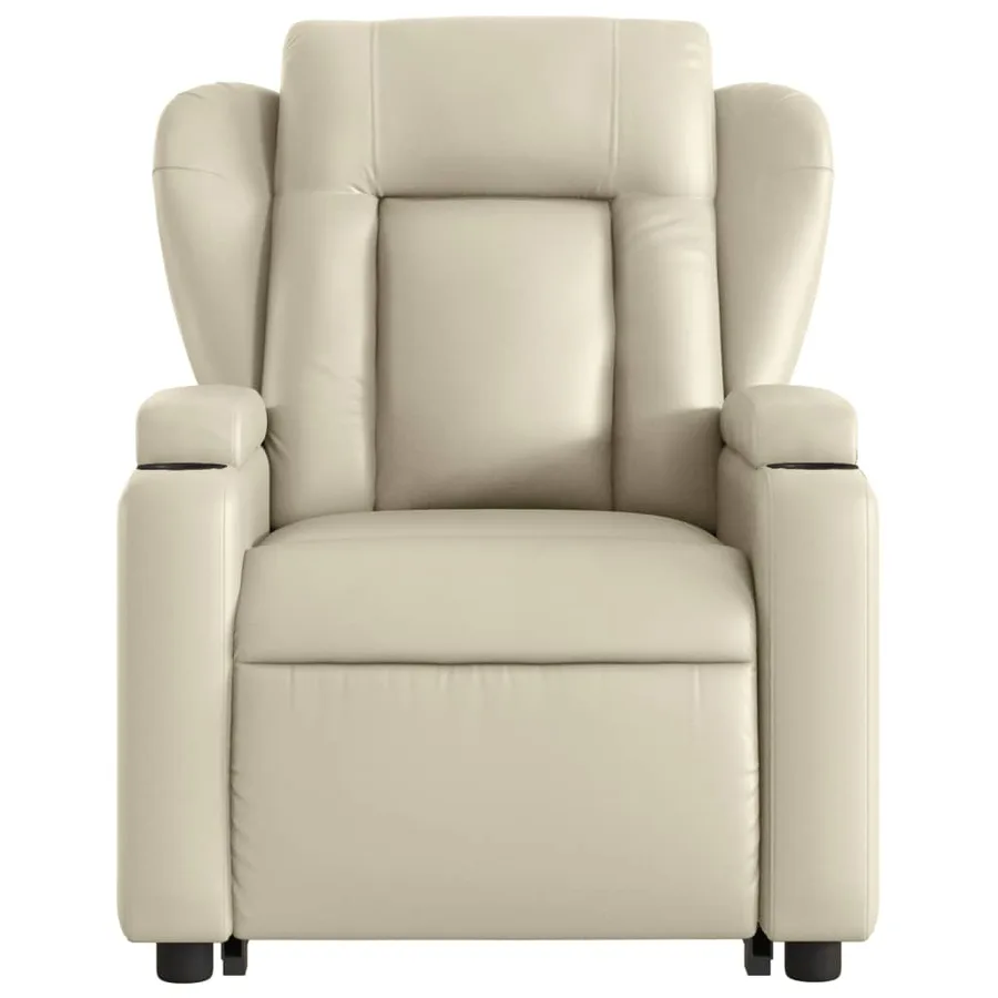 Fauteuil inclinable Crème Similicuir - 9