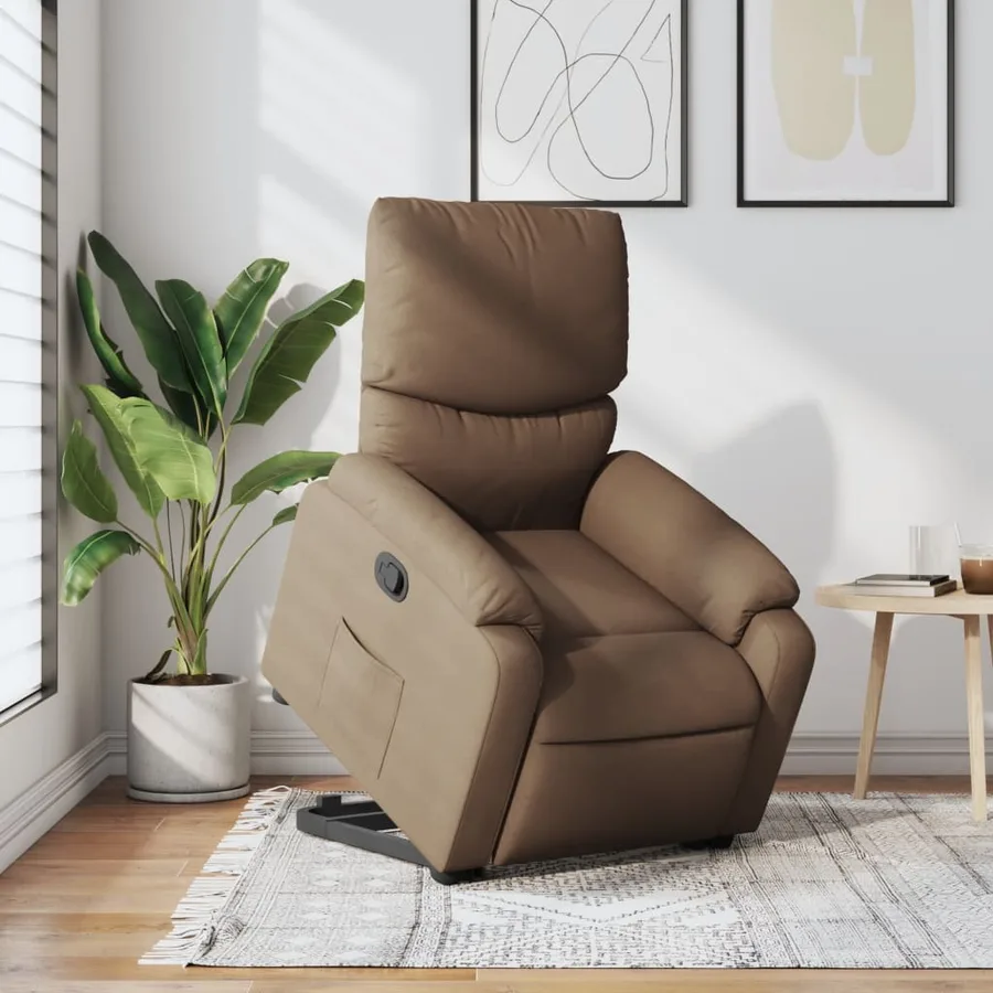 Fauteuil inclinable Marron Tissu - 15