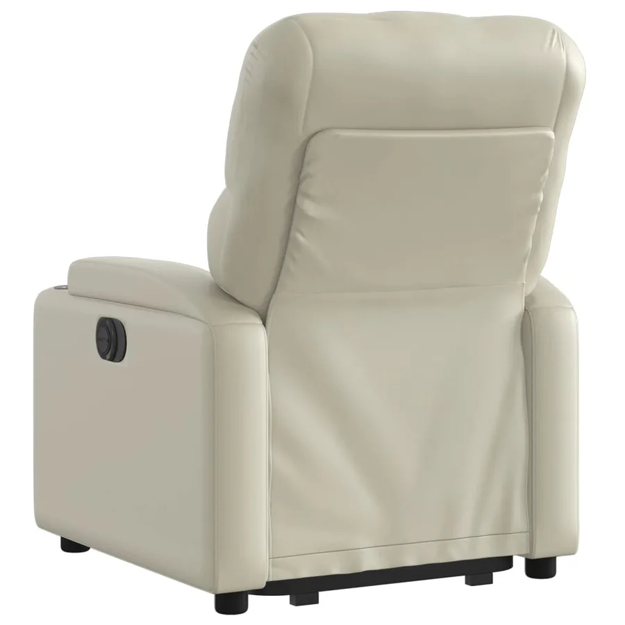 Fauteuil inclinable Crème Similicuir - 5