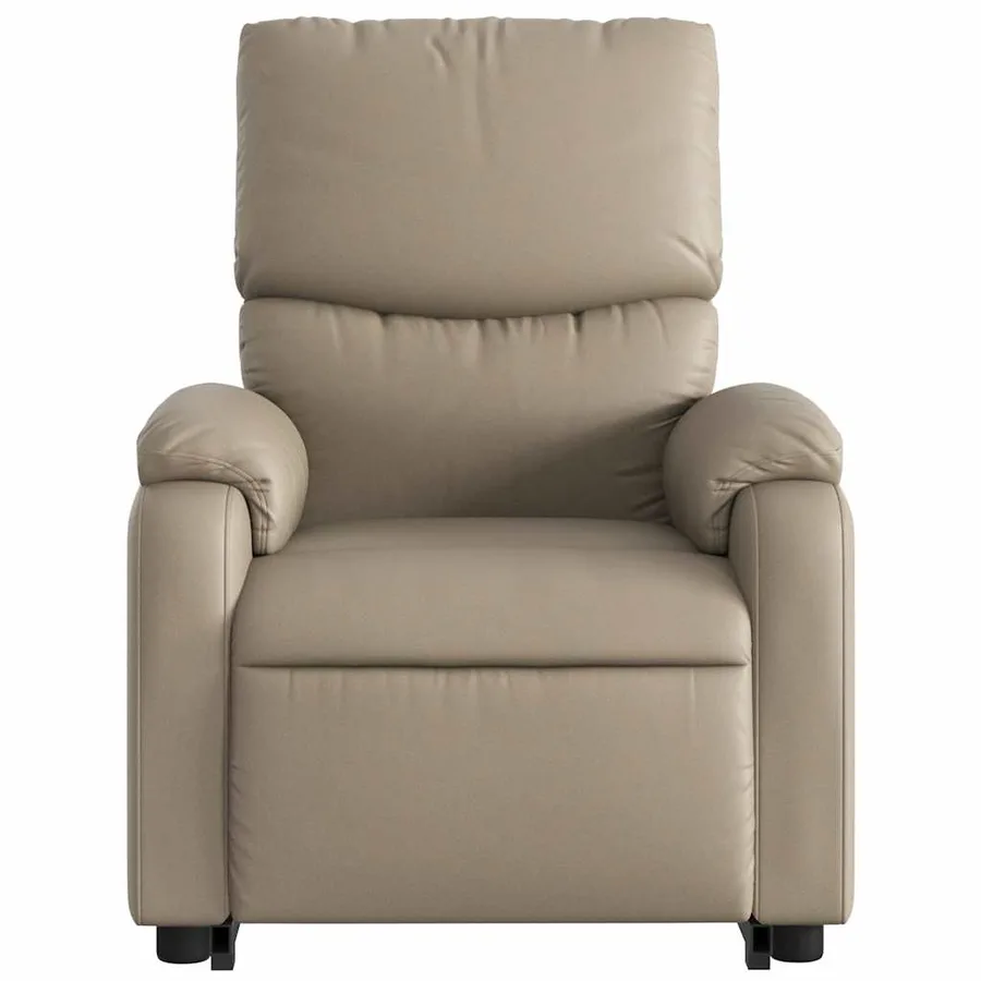 Fauteuil inclinable de massage électrique cappuccino similicuir - 9