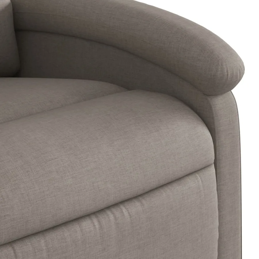 Fauteuil inclinable taupe tissu - 11