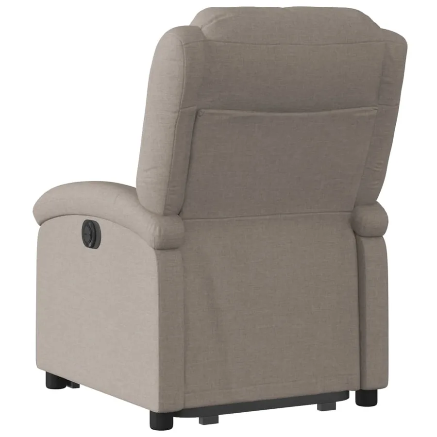Fauteuil inclinable taupe tissu - 5
