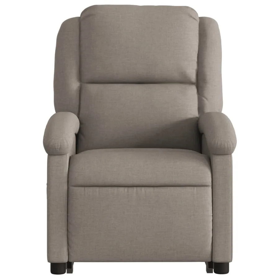 Fauteuil inclinable taupe tissu - 9