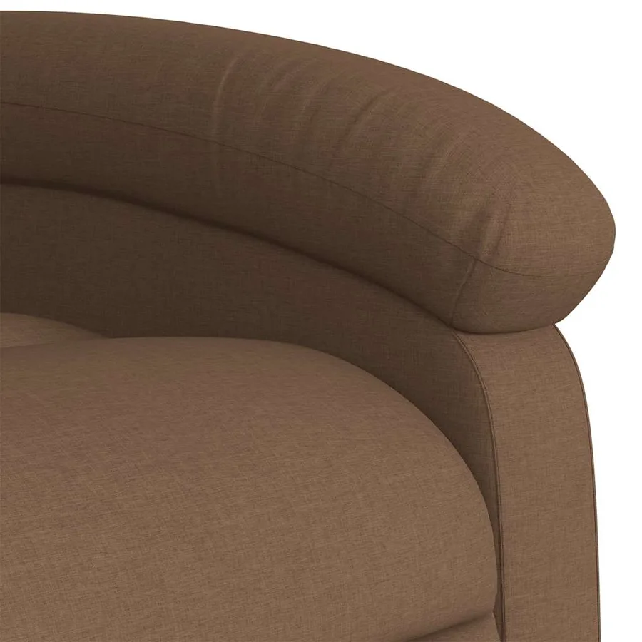 Fauteuil inclinable de massage électrique Marron Tissu - 11