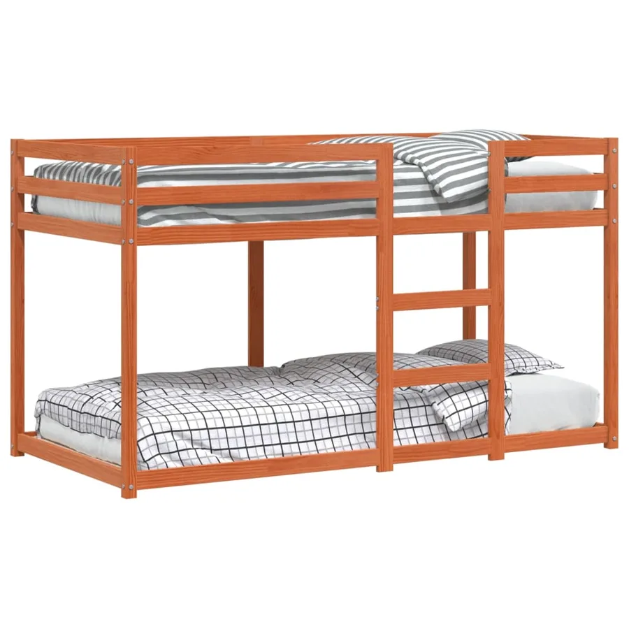 Lit superposé sans matelas cire marron 90x190 cm pin massif - 2