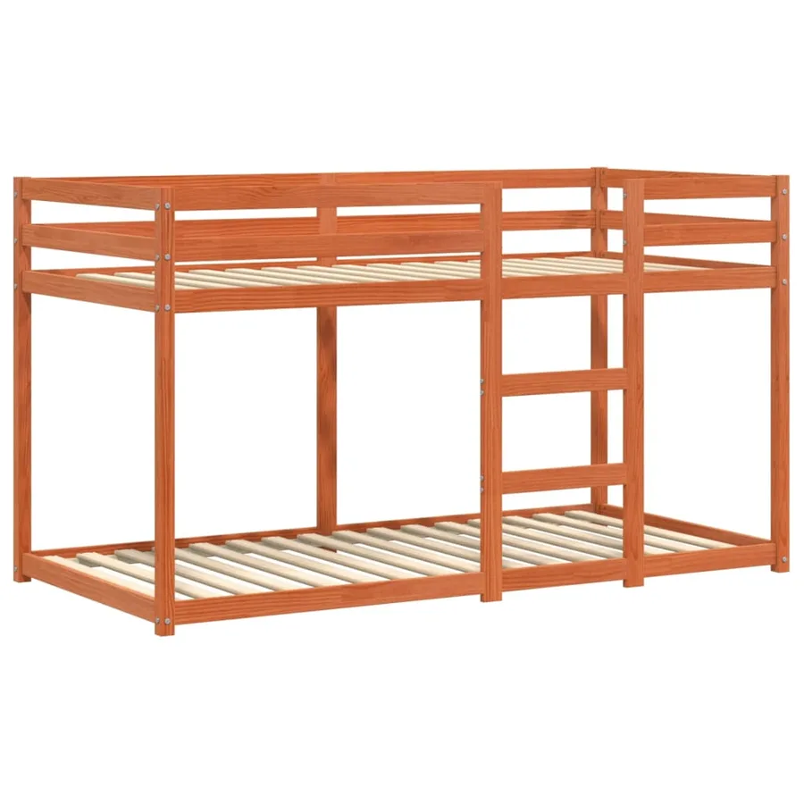 Lit superposé sans matelas cire marron 90x190 cm pin massif - 3