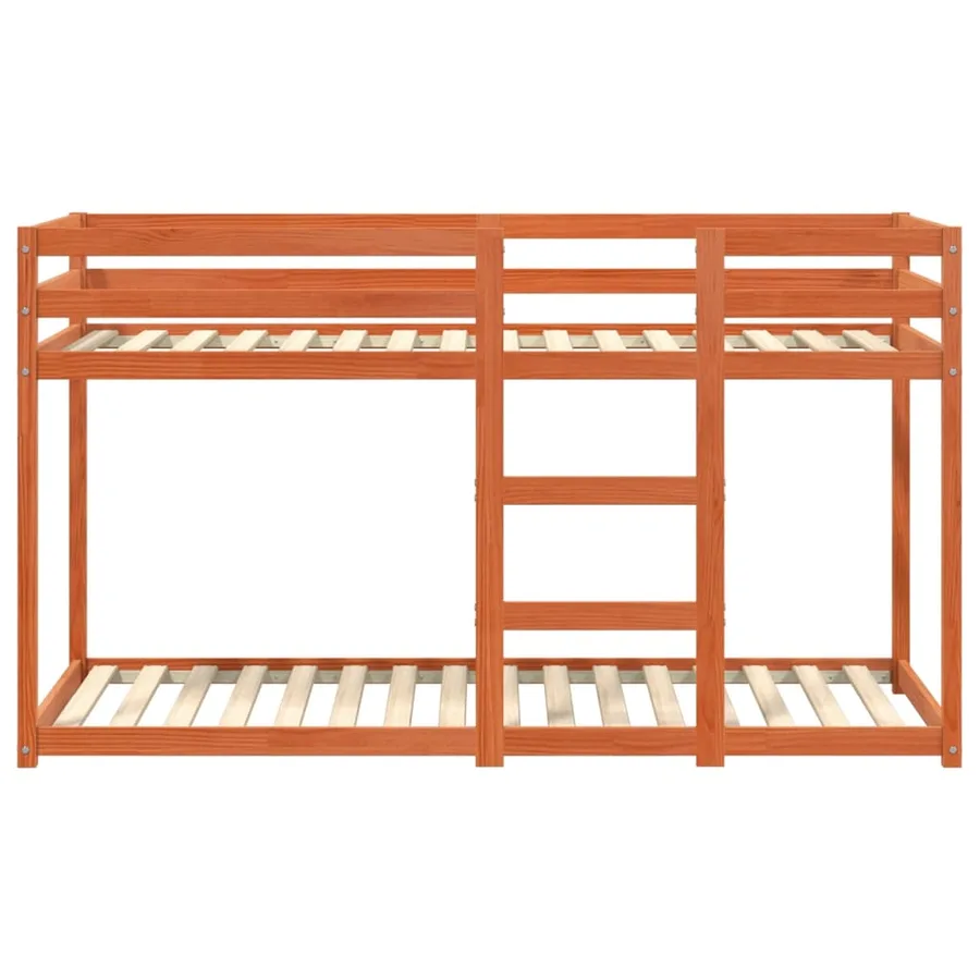 Lit superposé sans matelas cire marron 90x190 cm pin massif - 4