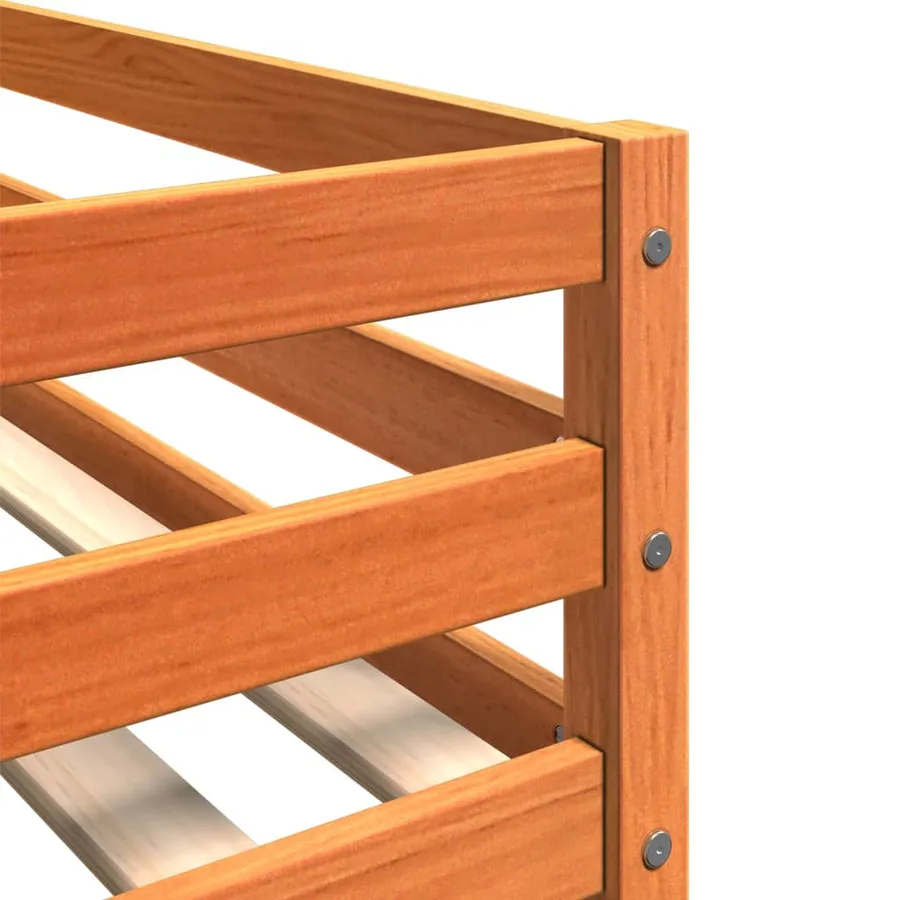 Lit superposé sans matelas cire marron 90x190 cm pin massif - 7