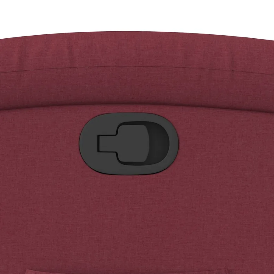 Fauteuil inclinable rouge bordeaux tissu - 12