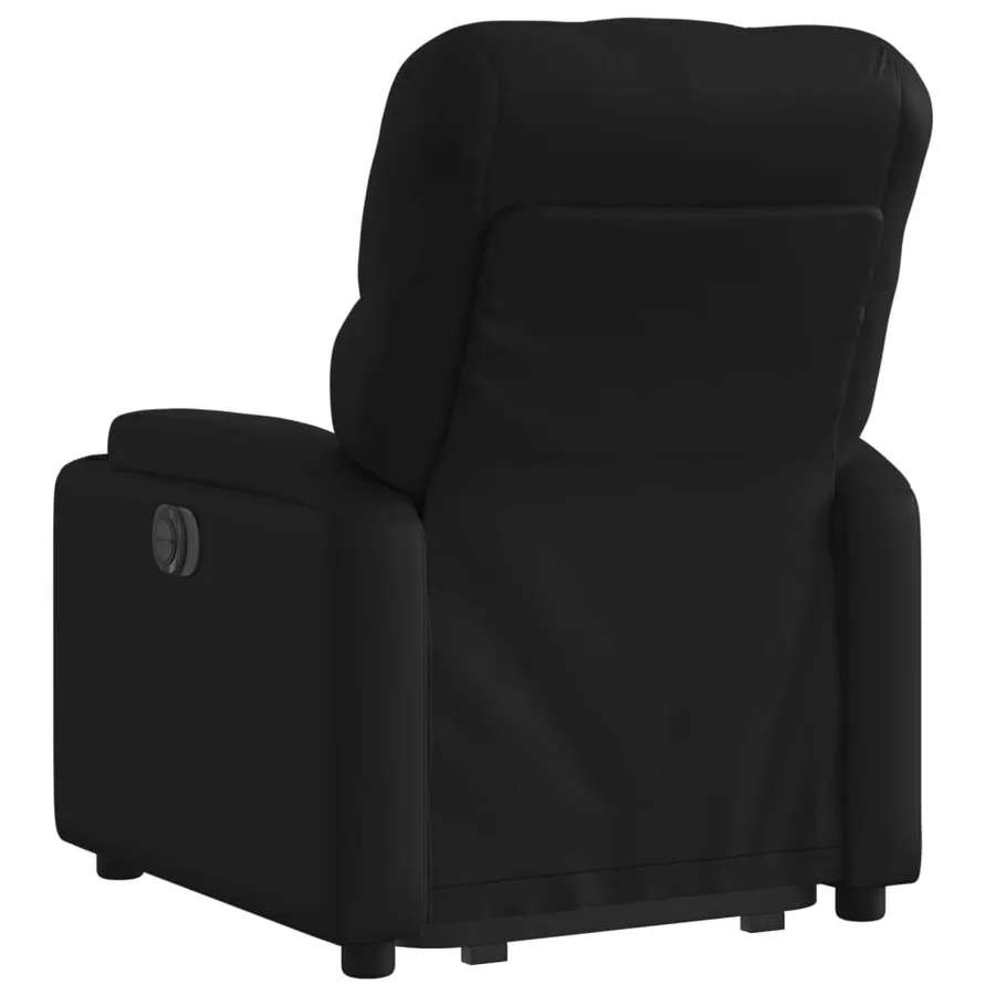 Fauteuil inclinable électrique noir similicuir - 5