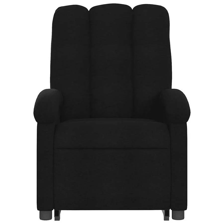 Fauteuil inclinable de massage électrique Noir Tissu - 9