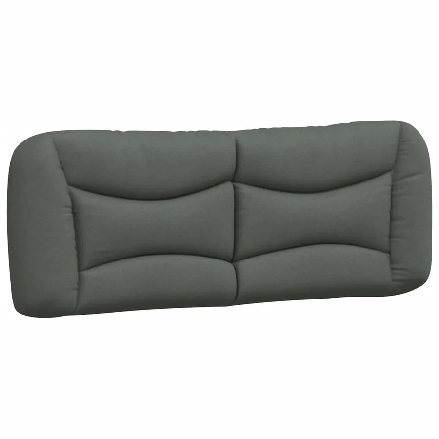 Coussin de tête de lit Hvar gris foncé 140 cm tissu - 2