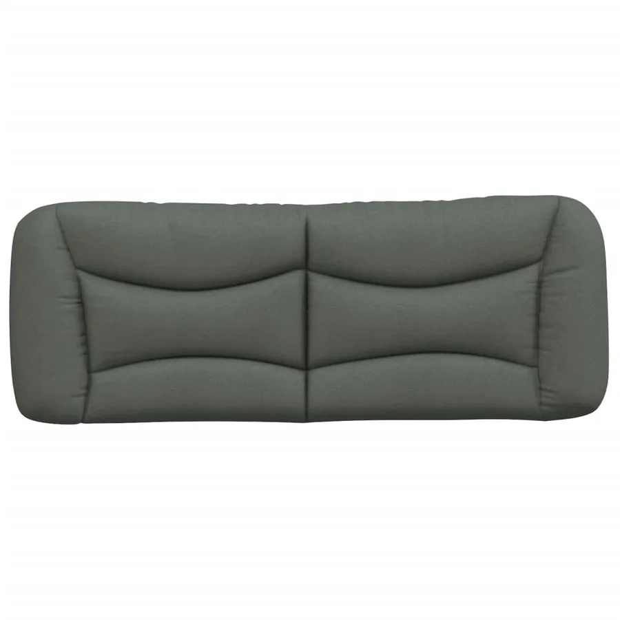 Coussin de tête de lit Hvar gris foncé 140 cm tissu - 5