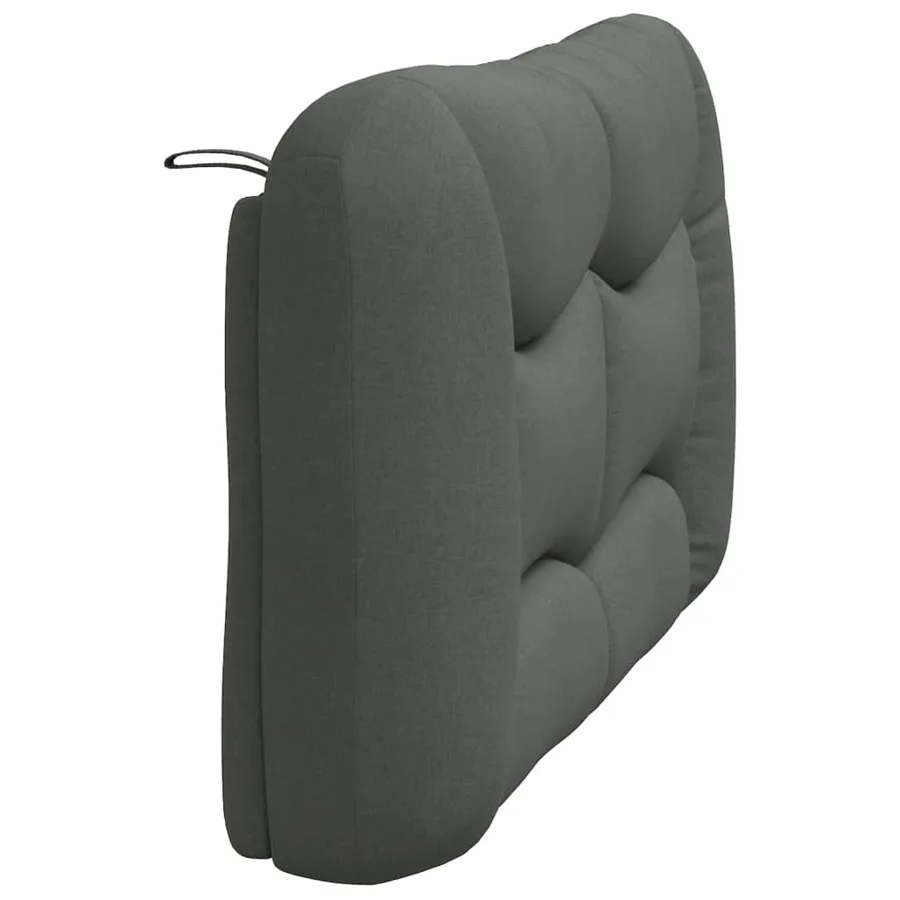 Coussin de tête de lit Hvar gris foncé 140 cm tissu - 6