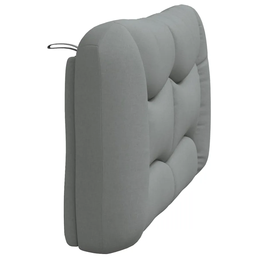Coussin de tête de lit Hvar gris clair 120 cm tissu - 6