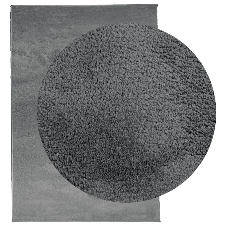 Tapis OVIEDO à poils courts anthracite 140x200 cm - 3