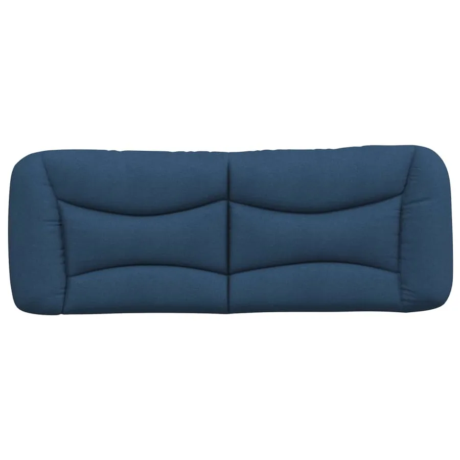 Coussin de tête de lit Hvar bleu 140 cm tissu - 5