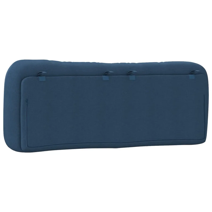 Coussin de tête de lit Hvar bleu 140 cm tissu - 7