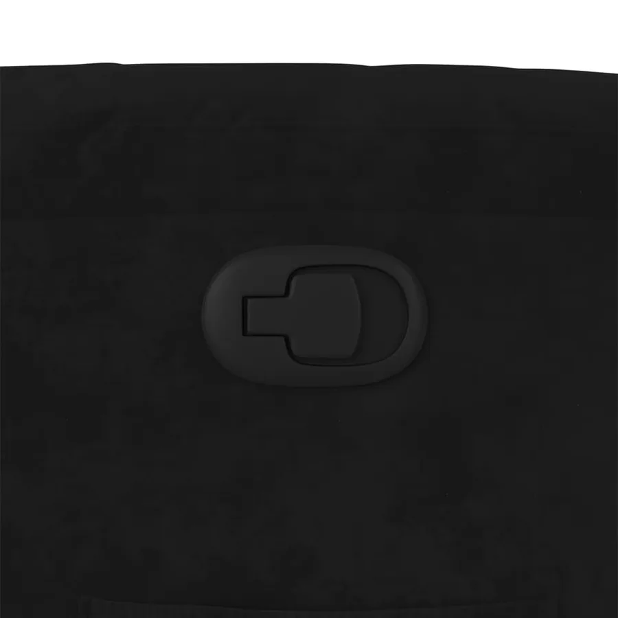 Fauteuil inclinable noir velours - 9