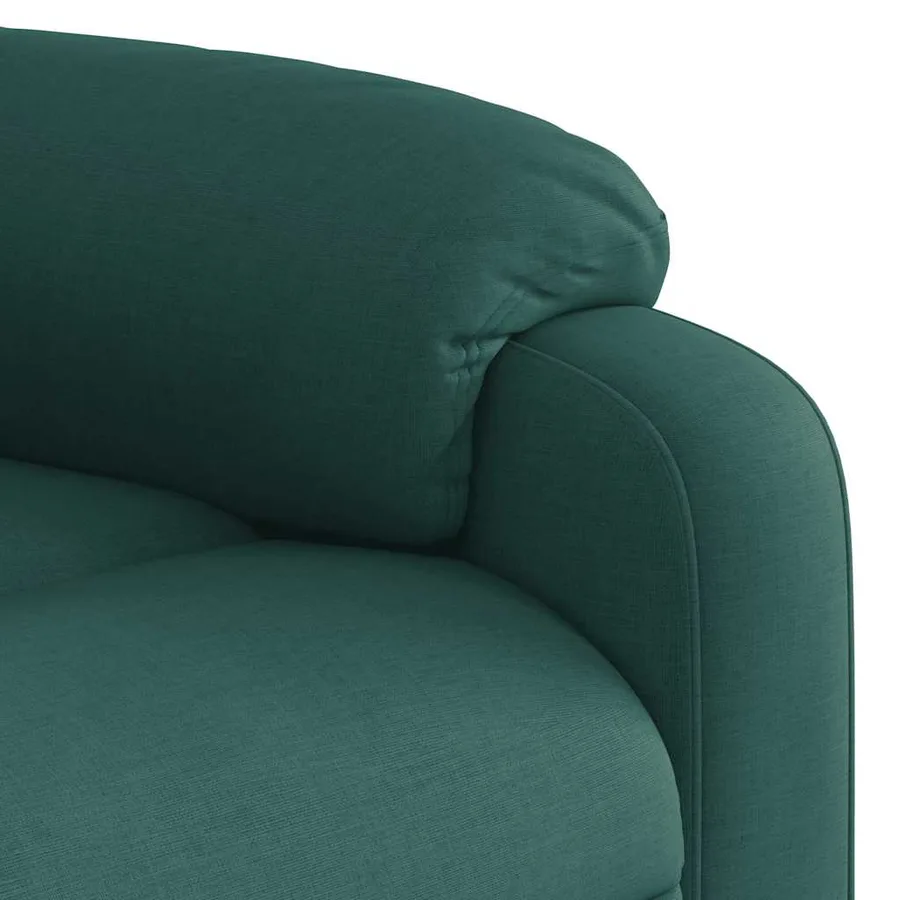 Fauteuil inclinable électrique vert foncé tissu - 11