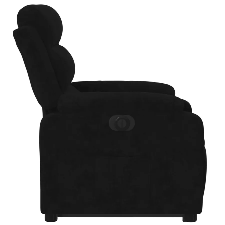 Fauteuil inclinable électrique noir velours - 10