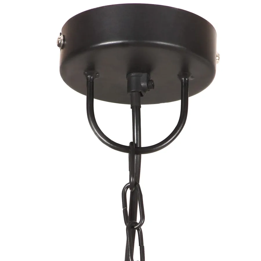 Lampe suspendue industrielle 25 W Noir Rond 42 cm E27 - 6