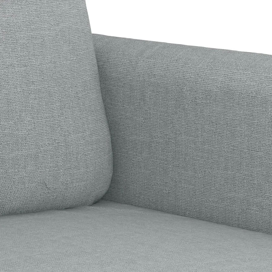 Ensemble de canapés 3 pcs avec coussins Gris clair Tissu - 6