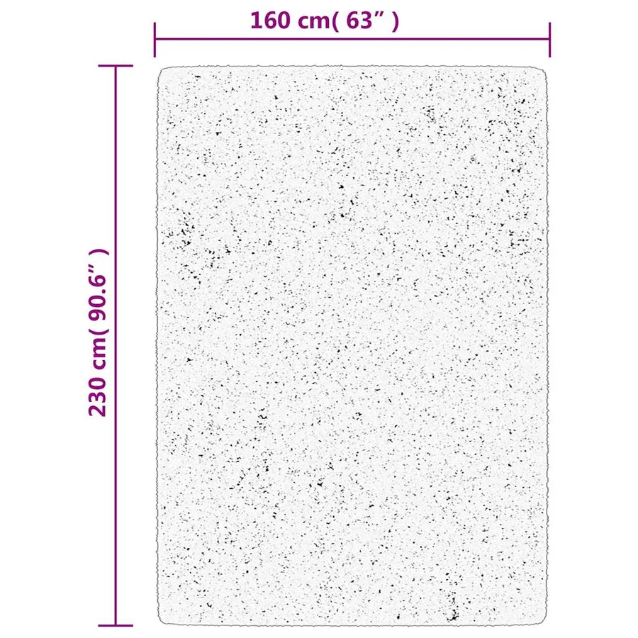 Tapis OVIEDO à poils courts noir 160x230 cm - 10