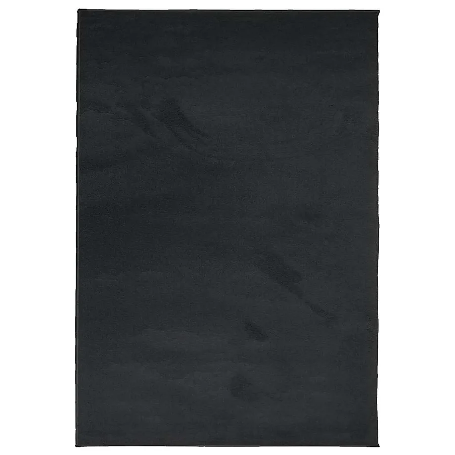Tapis OVIEDO à poils courts noir 160x230 cm - 2