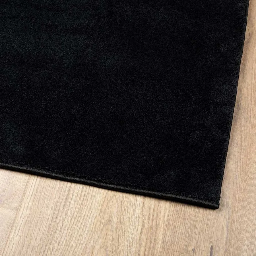 Tapis OVIEDO à poils courts noir 160x230 cm - 4